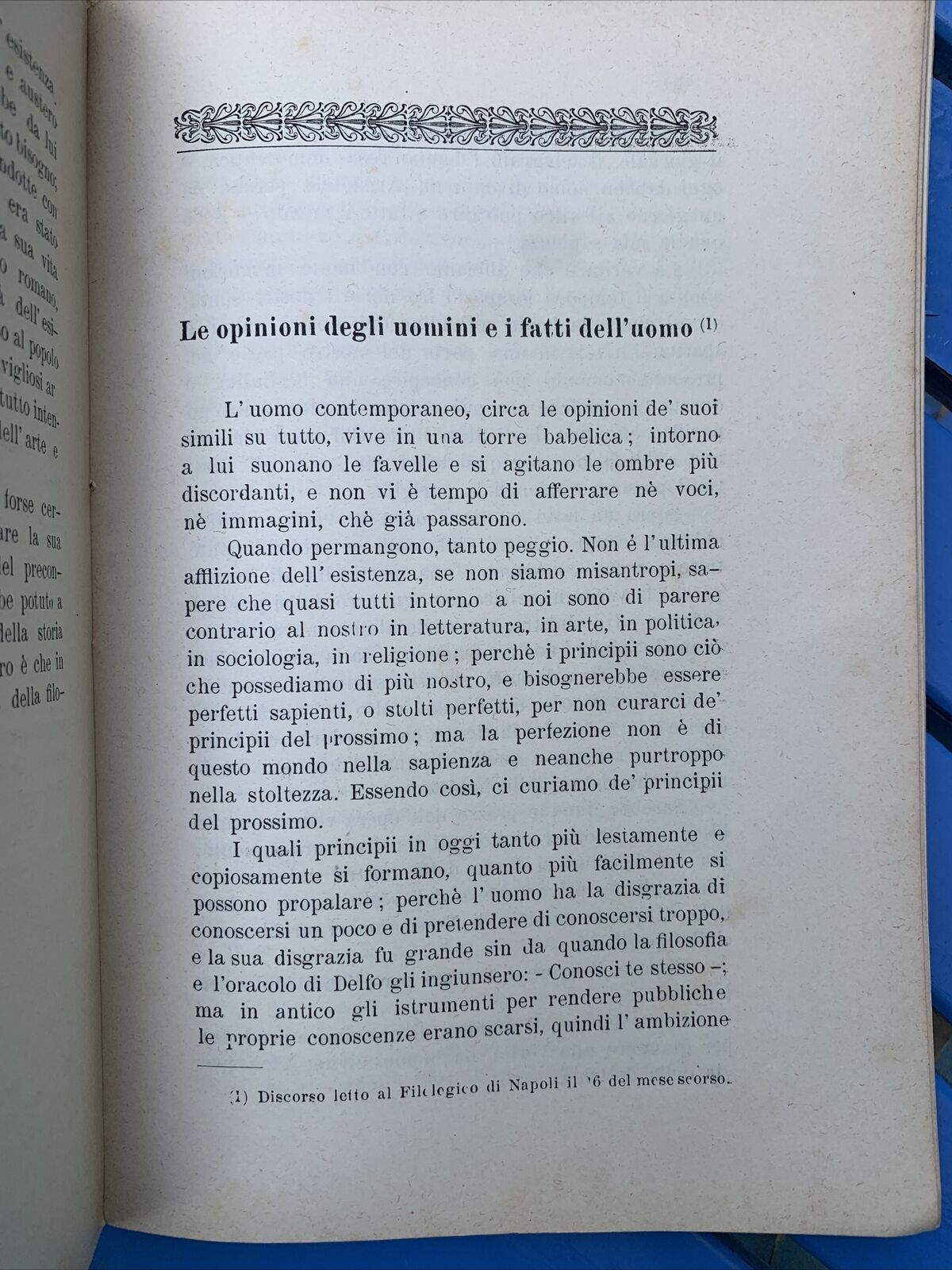 LA VITA NAZIONALE - ENRICO CORRADINI 1907 **RARO autografato dall'autore** #
