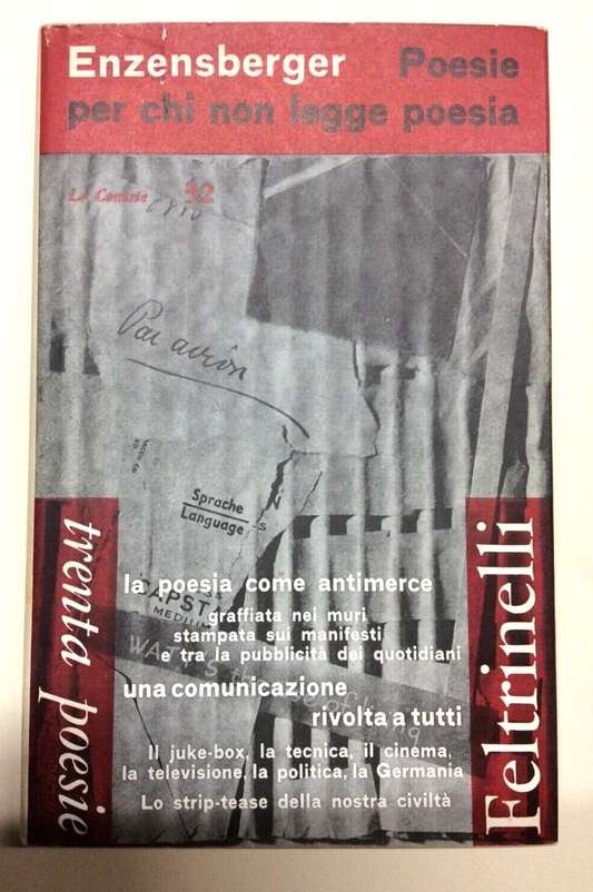 ENZENSBERGER POESIE PER CHI NON LEGGE POESIA FELTRINELLI 1964