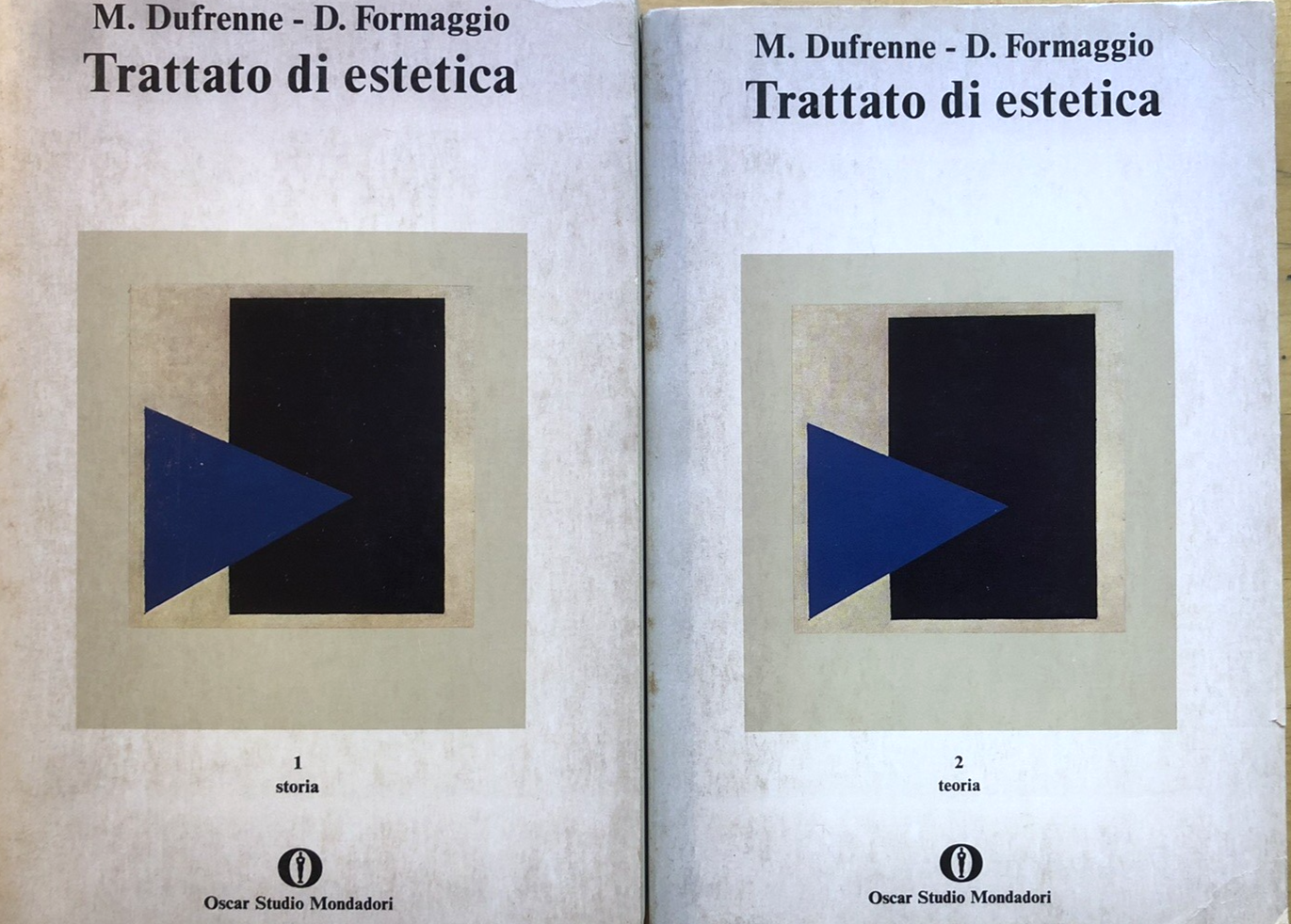 Trattato di estetica, M. Dufrenne, D. Formaggio - Mondadori 1981. 2 voll.