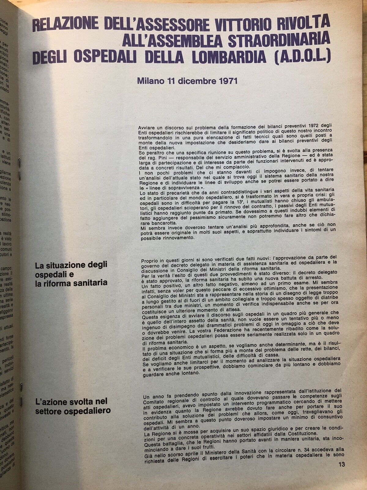 Cronache della regione Lombardia - 2 supplementi anno 1972