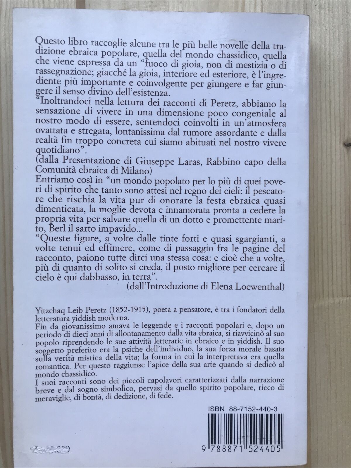 IL MAGO  e altre novelle Ebraiche - Yitzchaq Leib Peretz, Gribaudi