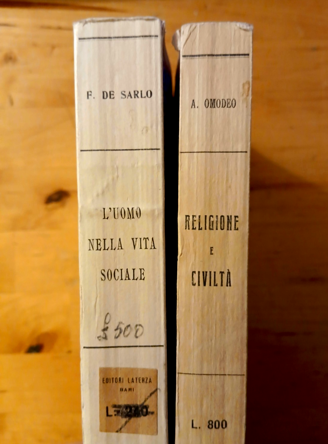 Biblioteca di cultura moderna Laterza, L'uomo nella vita soc Religione e civiltà