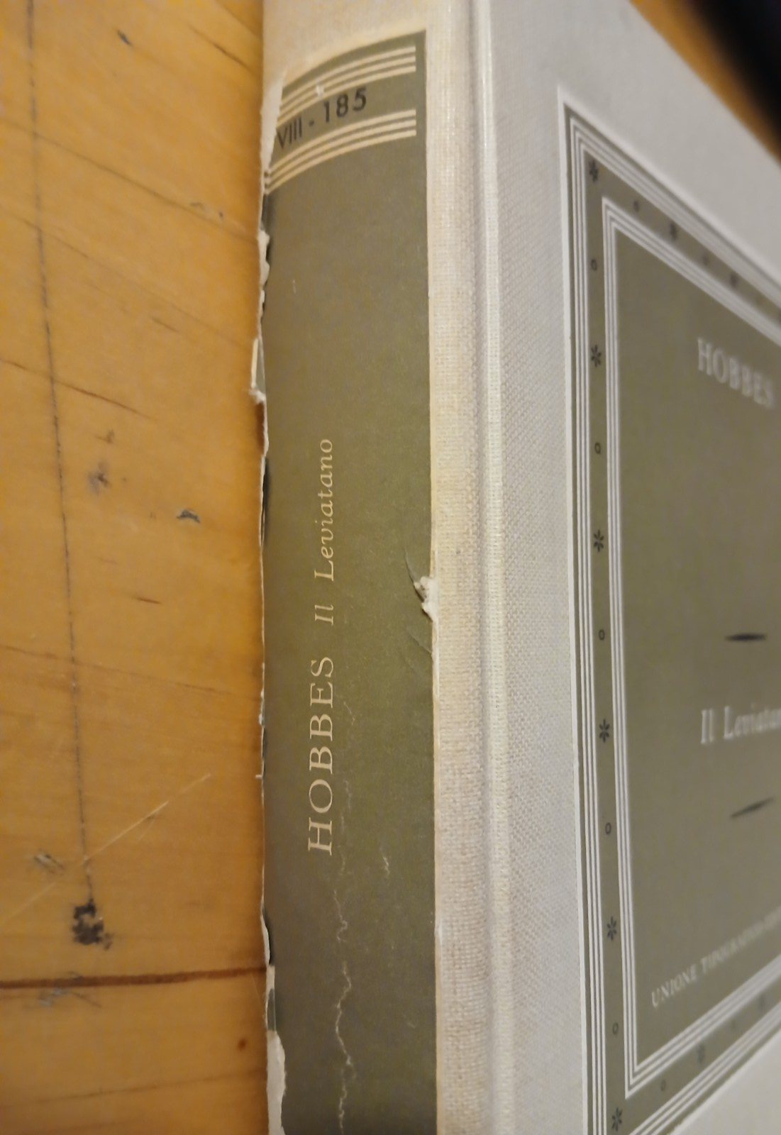 Il Leviatano, Hobbes - Unione Tipografico ed. Torinese Vol. 2  R. Giammanco 1965