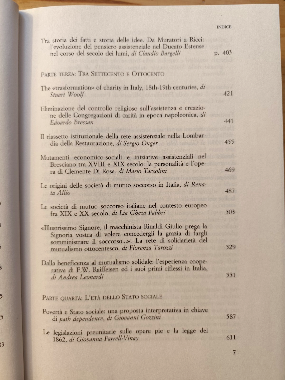 Povertà e innovazioni istituzionali in Italia dal medioevo a oggi, Vera Zamagni