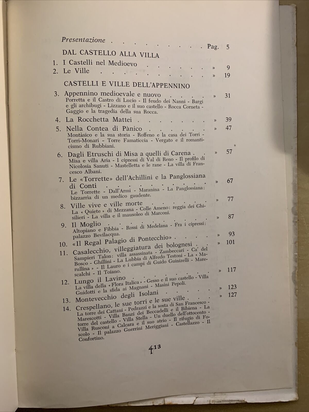 CASTELLI E VILLE BOLOGNESI - Umberto Beseghi, Tamari editori 1957 #