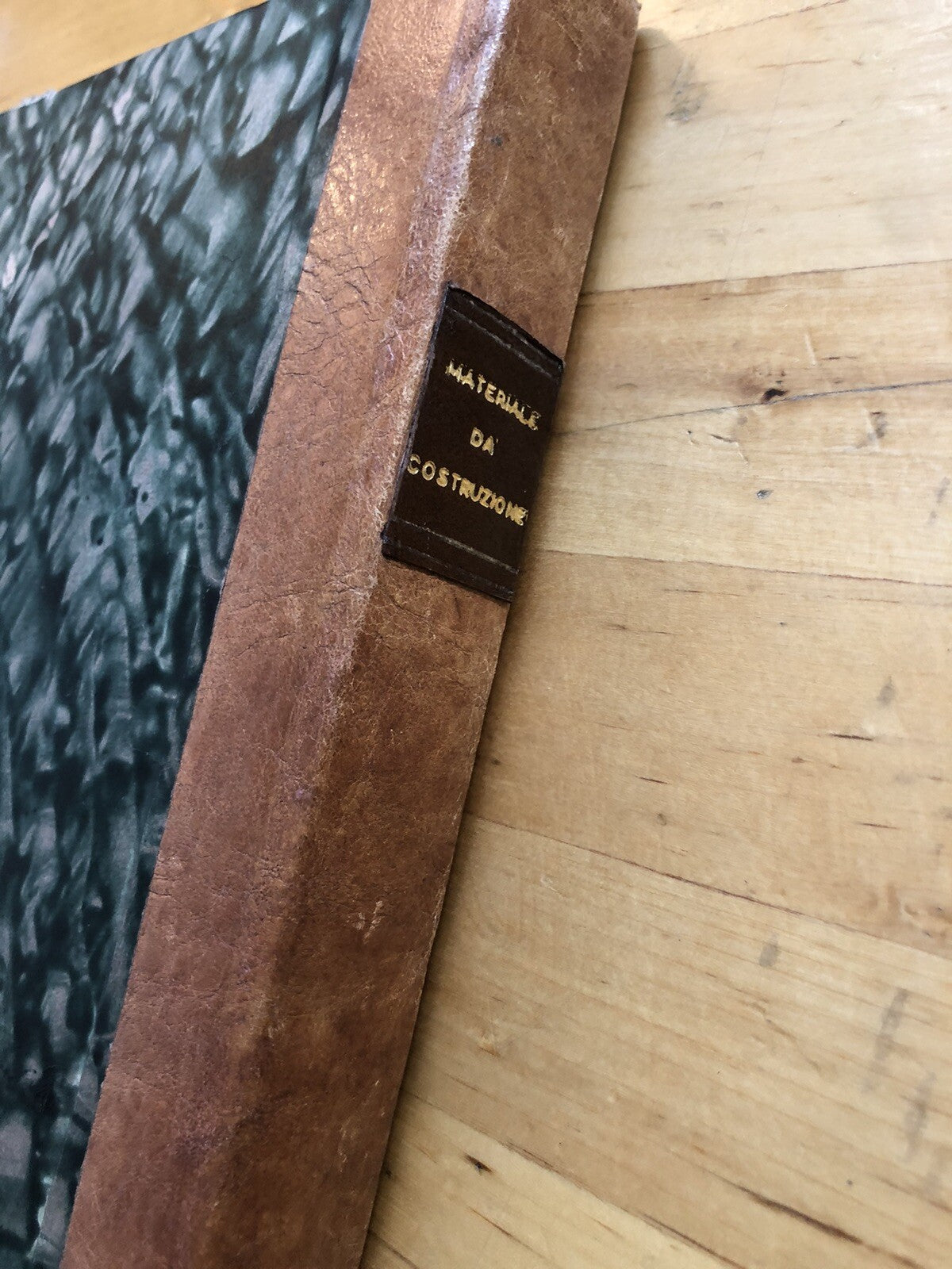 Materiali da costruzione Curioni Giovanni 1864 Prima edizione, legatura in pelle