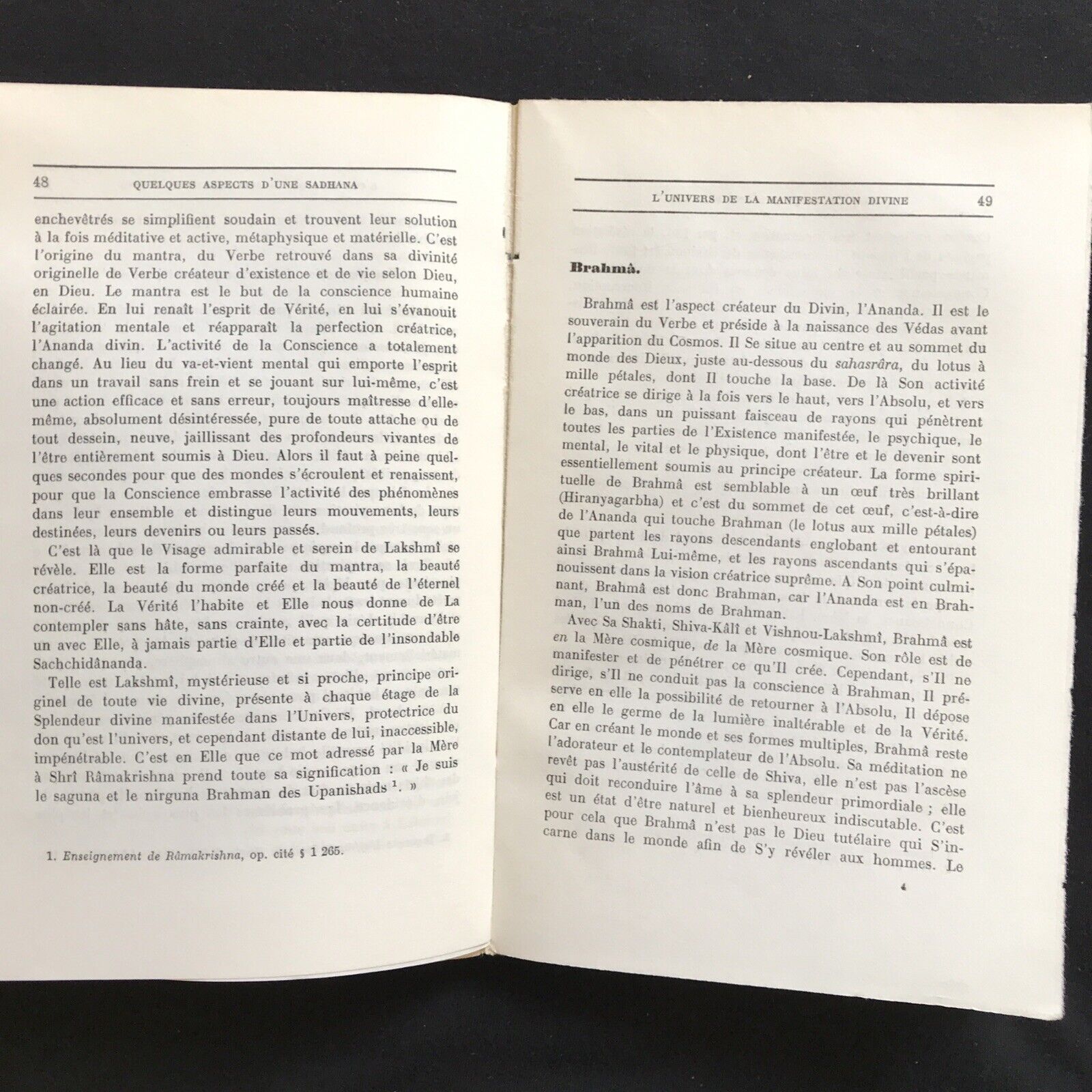 QUELQUES ASPECTS D'UNE SADHANA, Jean Herbert, Albin Michel Èd. spiritualités com