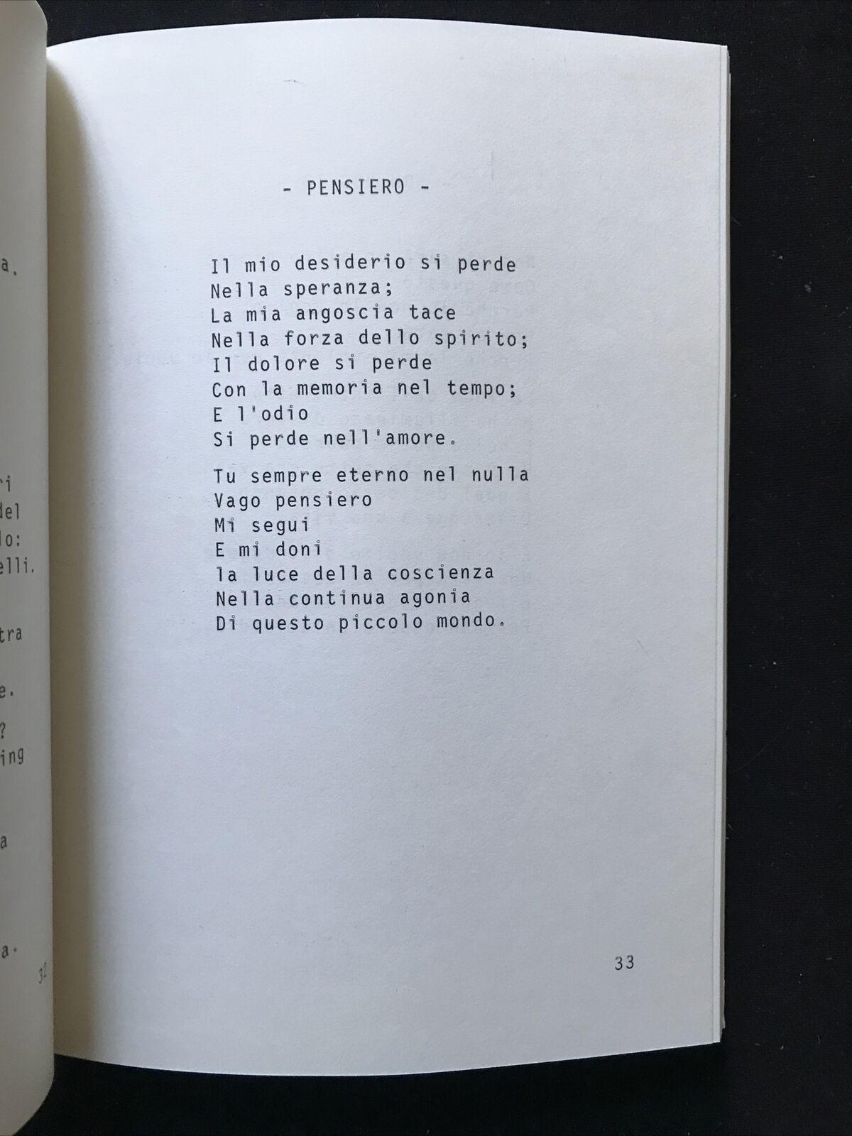 LIRICHE, PROSA POETICA RACCOLTA - Ettore Conti, sulle ali del vento 1973 #