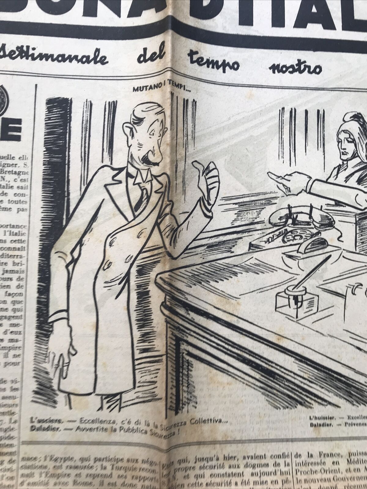 TRIBUNA D'ITALIA anno 2 n. 48- 24 aprile 1948. POLITICA - SATIRA POLITICA