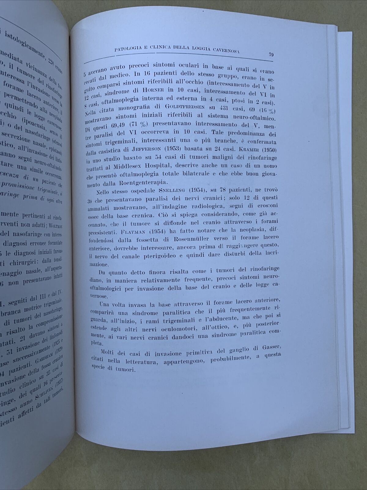 Patologia e clinica della loggia cavernosa, Aldo Martelli Oto neuro oftalmologia