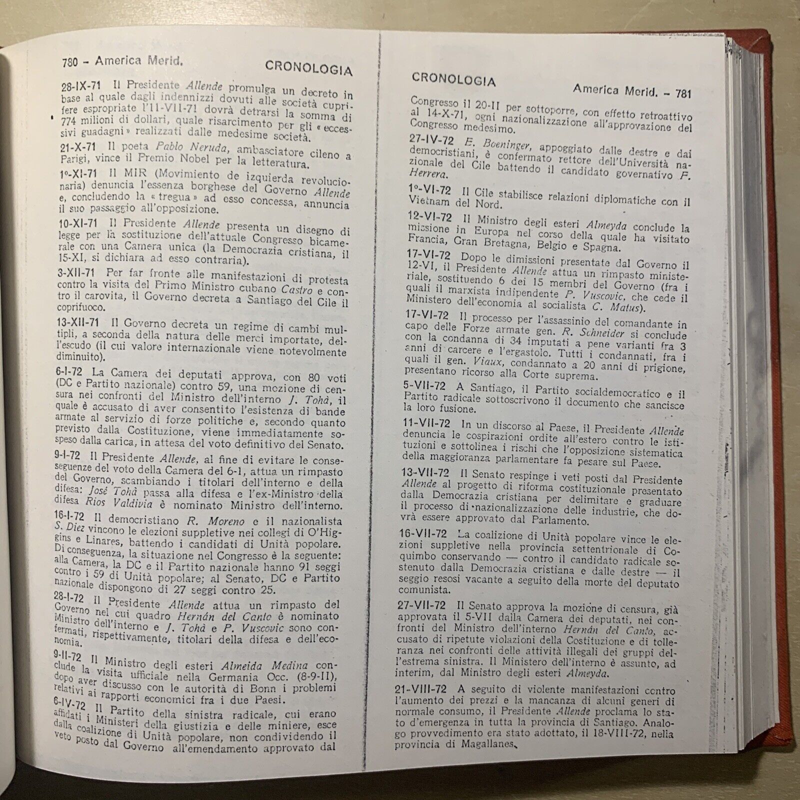 CRONOLOGIA DEGLI AVVENIMENTI POLITICI ANNI '70 (DAL 1970 AL 1980) - 3 VOLUMI #