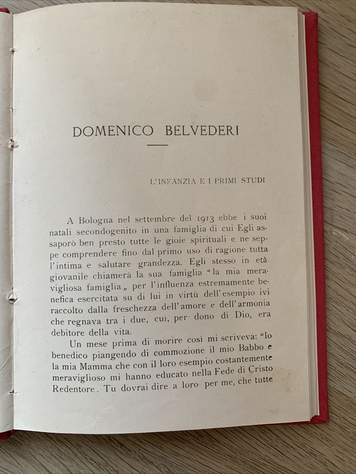 DOMENICO BELVEDERI - 1941 #