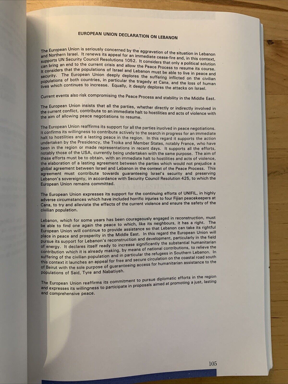Il processo di pace in medio oriente durante il semestre di presidenza italiana