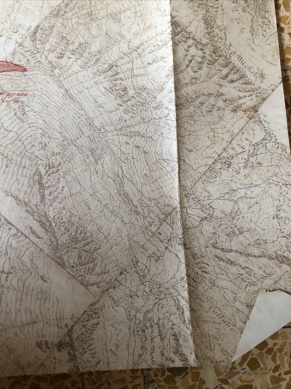 Cartografia ferrovie anni 1910 ca. BARDONECCHIA MELEZET LES GRANGES MILLAURES