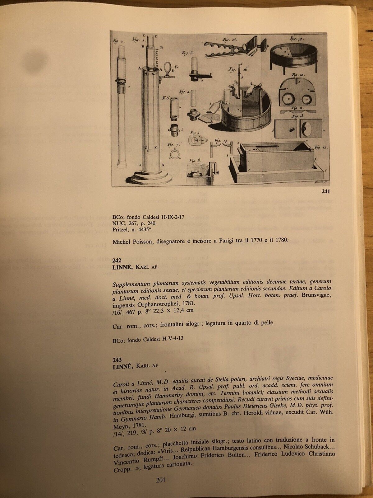 BIBLIOTHECA BOTANICA - LODOVICO CALDESI erbario e libri dal cinquecento al 700