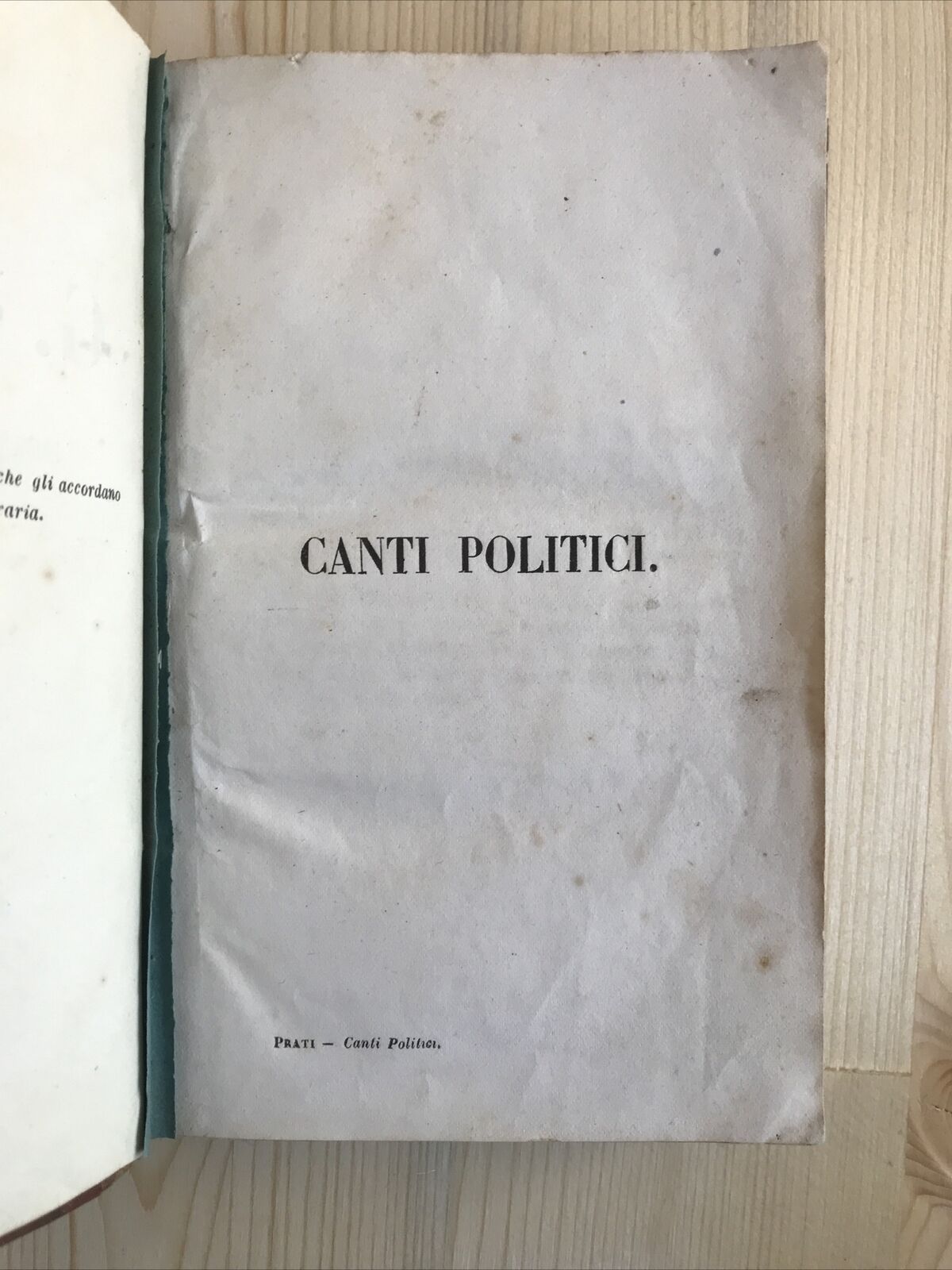 OPERE DI G. PRATI, 1852