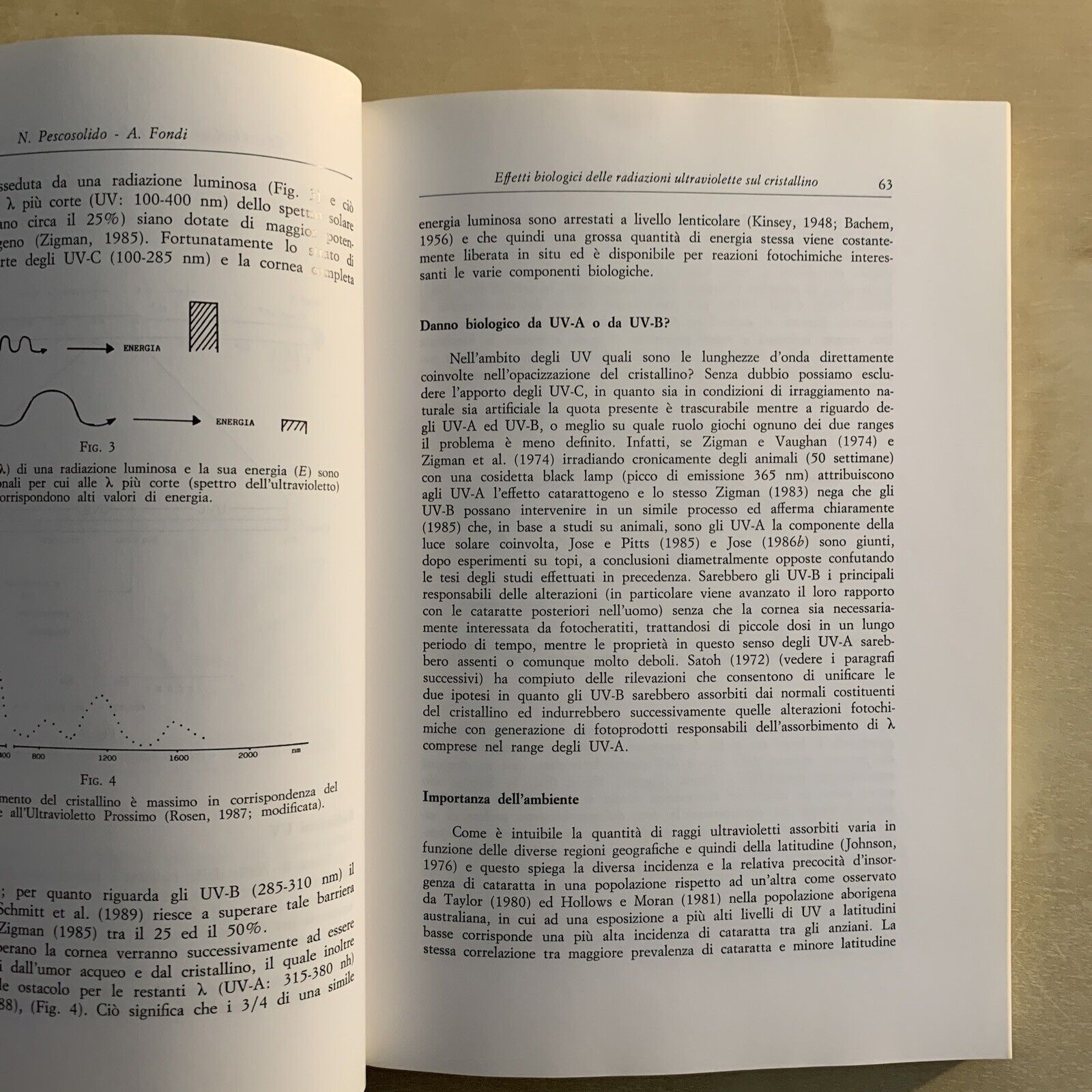 RADIAZIONI NON IONIZZANTI ED OCCHIO - Nicola Pescosolido, Baccini editore 1994 #