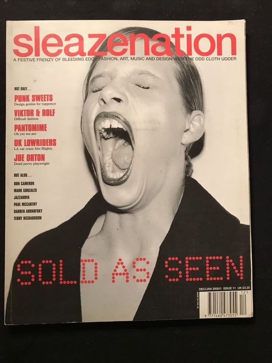 SLEAZENATION  dec/jan 2001 issue 11 Viktor & Rolf Terry Richardson P. Mccarthy #