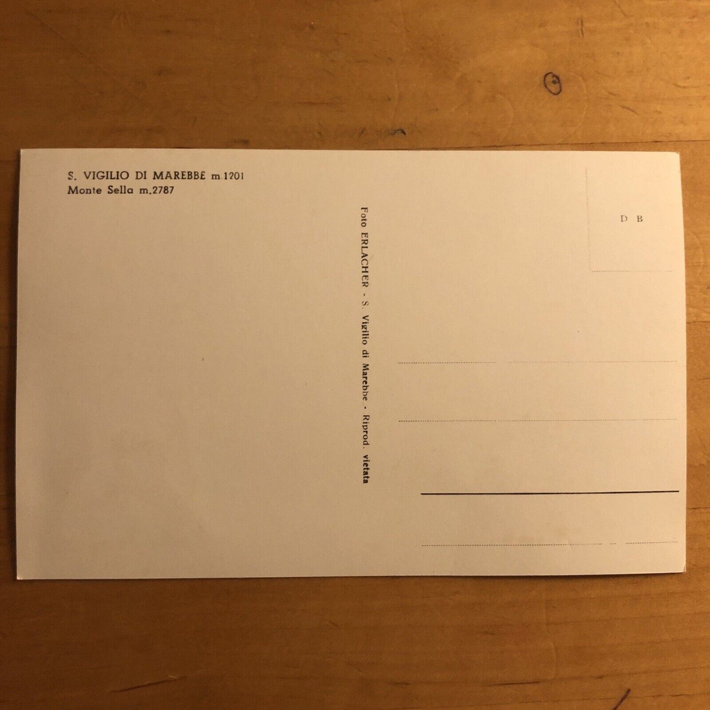 Cartolina S. VIGILIO DI MAREBBE MONTE SELLA ,  non viaggiata