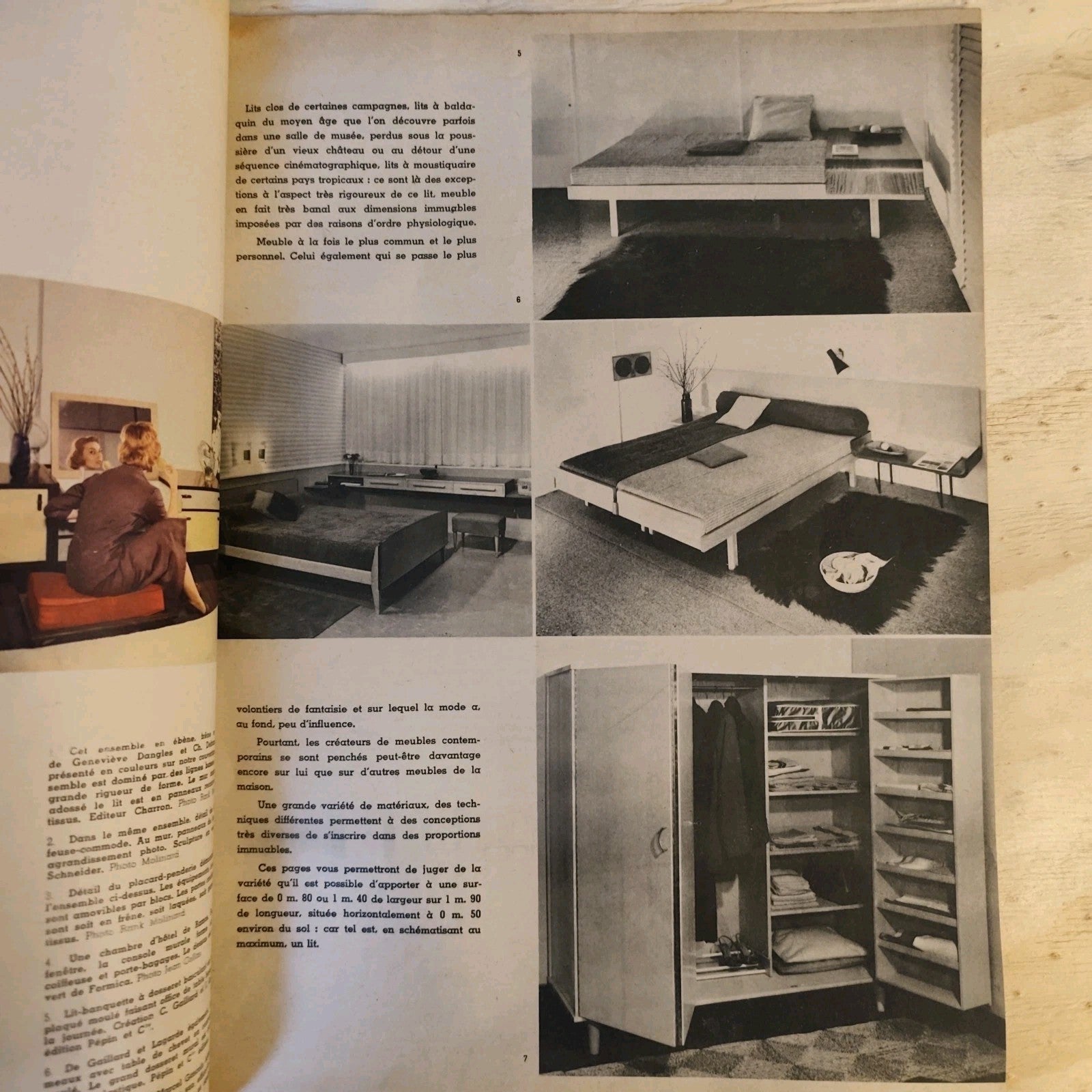 Meubles et decors Journal de L'ameublement 1956 n. 694 695