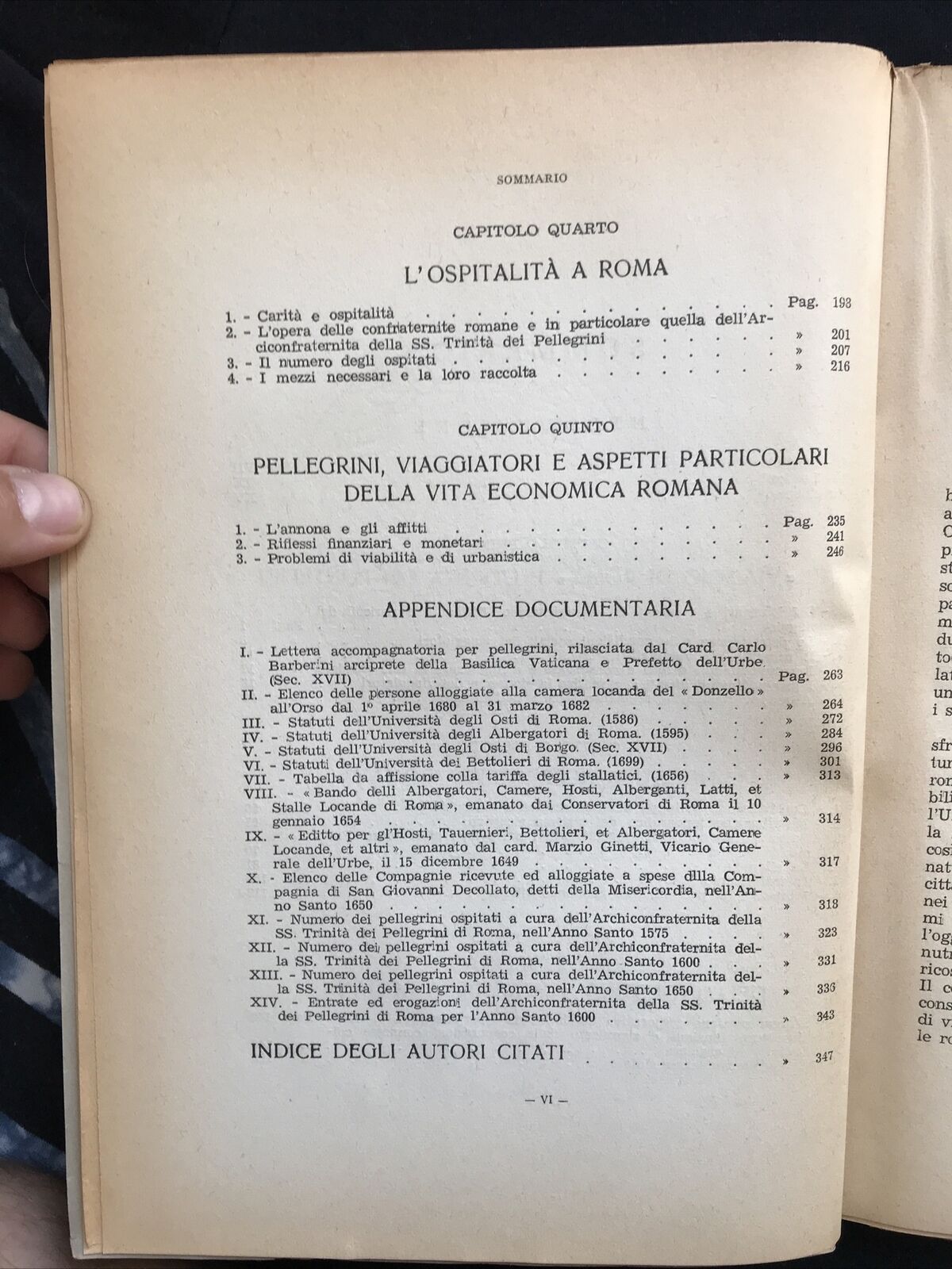 PELLEGRINI E VIAGGIATORI NELL'ECONOMIA DI ROMA dal XIV al XVII sec, Mario Romani