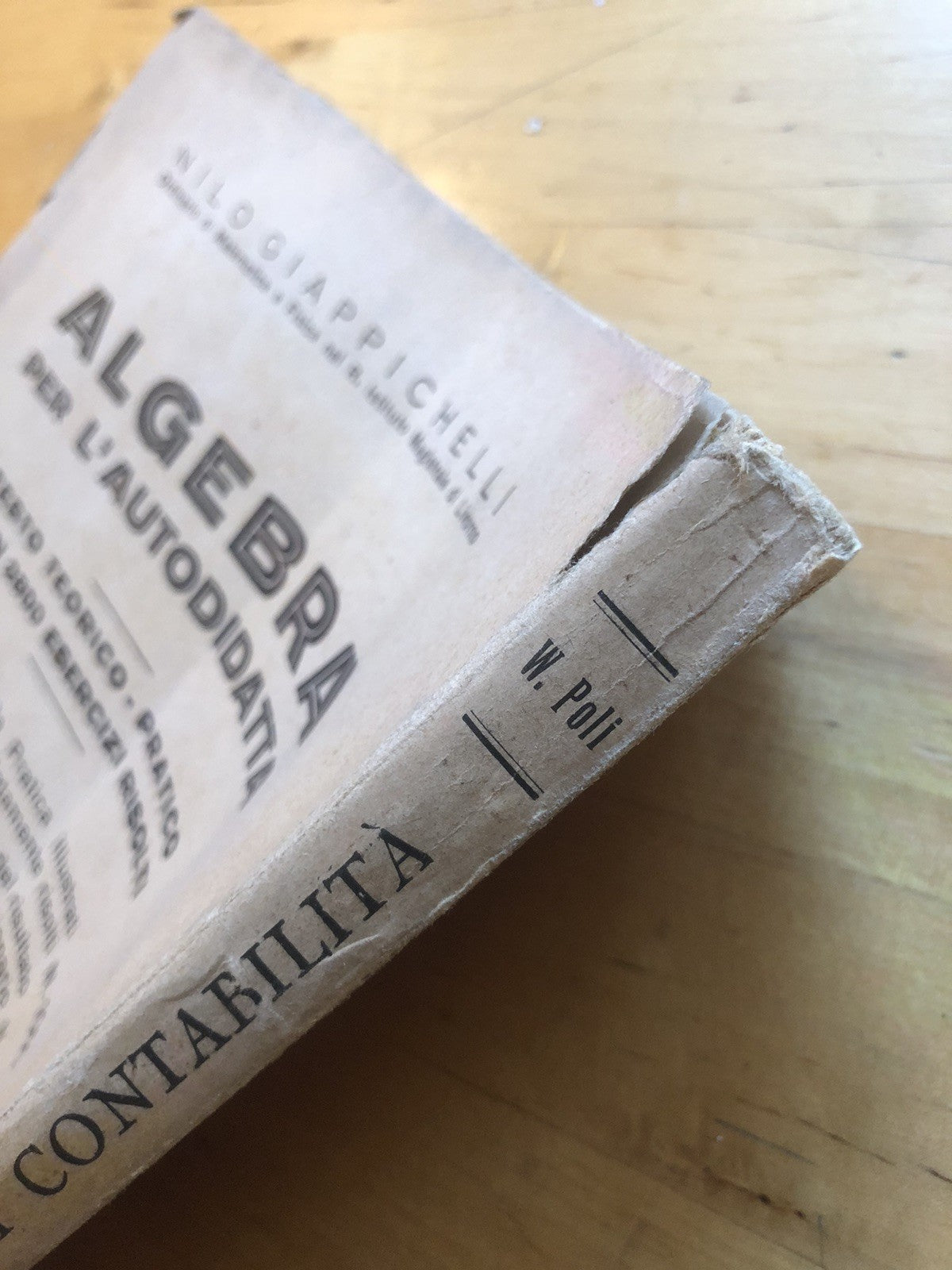 Manuale di contabilità per l'autodidatta - Walter Poli, Ed. Giulio Vannini 1942