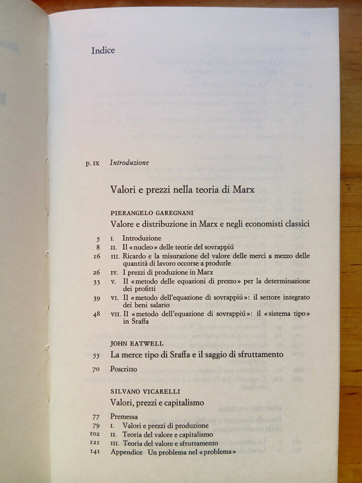 Valori e prezzi nella teoria di Marx - Garegnani - Einaudi 1981