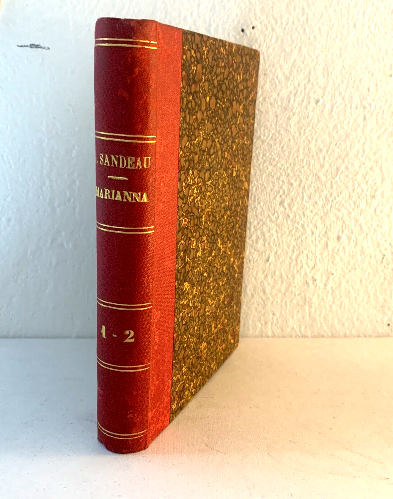 Sandeau Giulio - Marianna 1875 tipografia edit. Lombarda. 2 voll. rilegati in 1