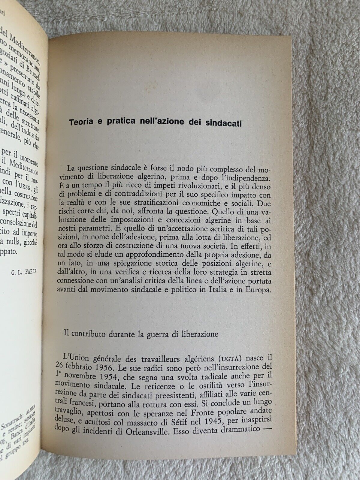 Politica internazionale 5-6 La Nuova Italia editrice. Indipendenza dell'Algeria