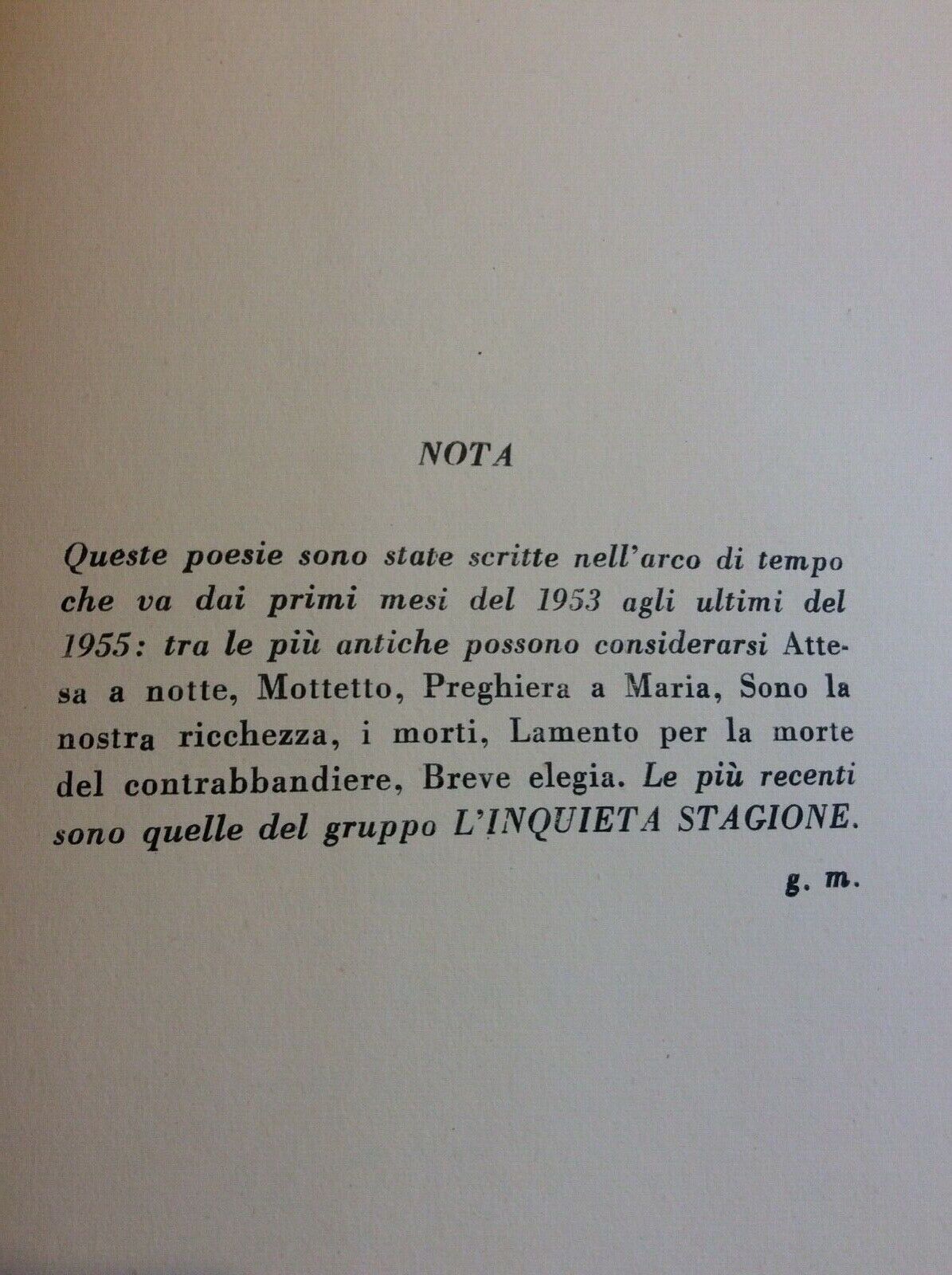 SE IL VENTO DICE SORGI, GRYTZKO MASCIONI, INTELISANO EDITORE MILANO, 1956
