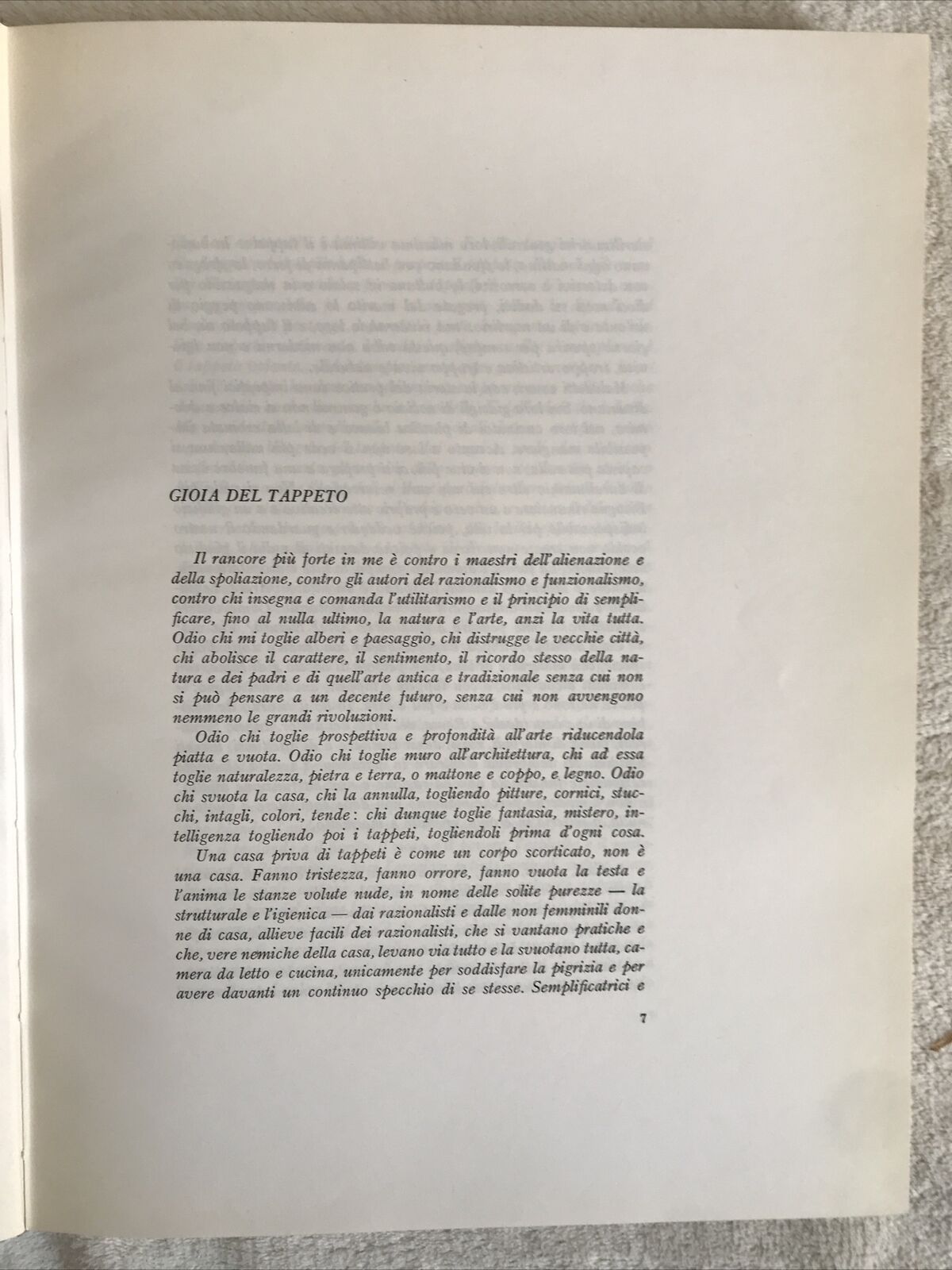 IL TAPPETO ORIENTALE, Michele Campana, edizione Libri Artistici.
