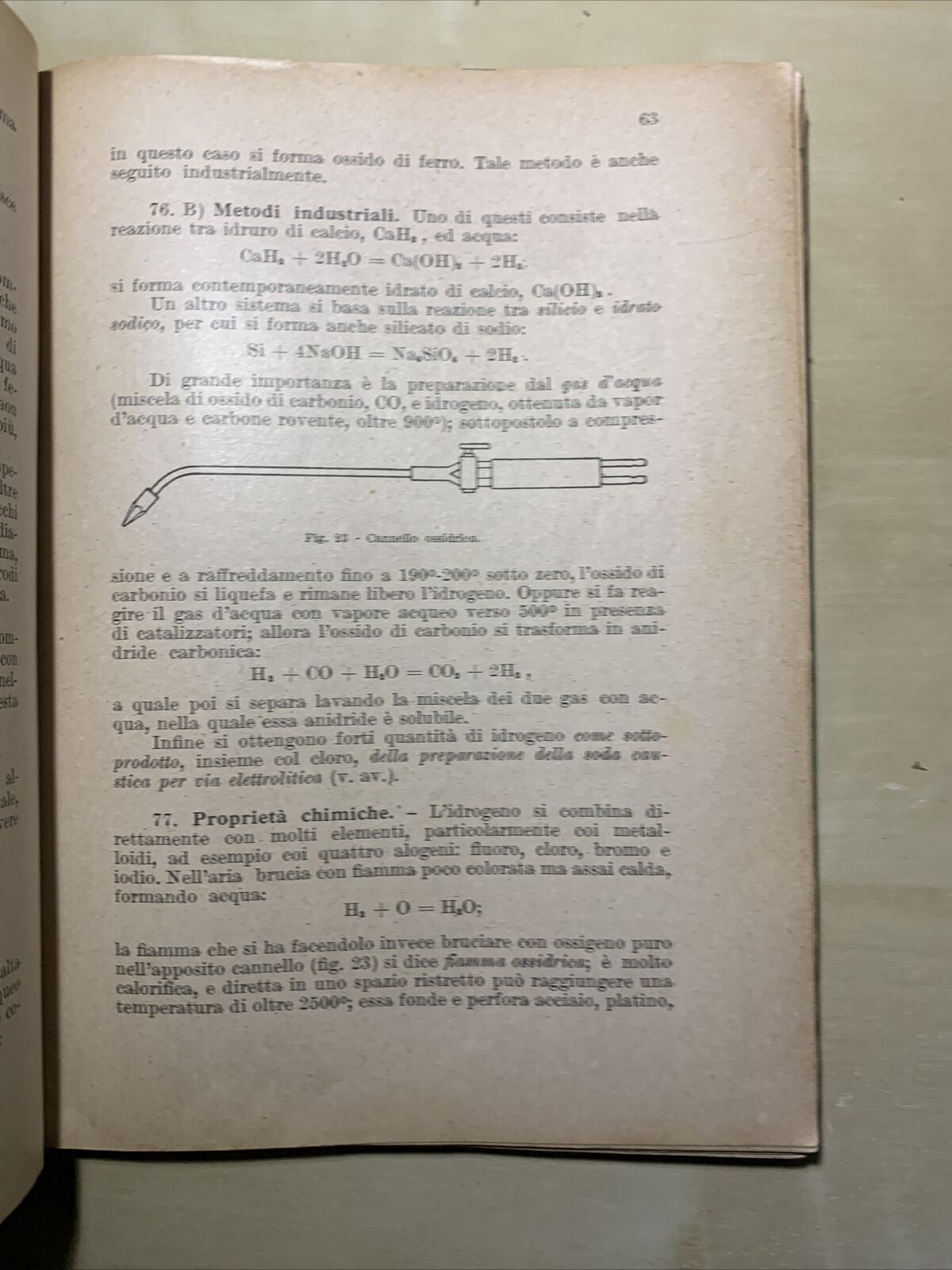 ELEMENTI DI CHIMICA - Francesco Andreini, Cappelli 1943 #