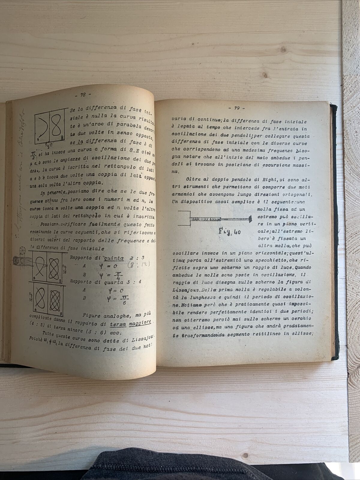 QUIRINO MAJORANA appunti delle sue lezioni, Università 1926 FISICA SPERIMENTALE