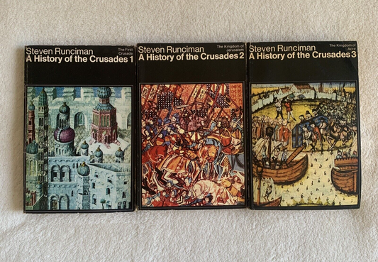 A History of the Crusades, Steven Runciman. Peregrine books 1965. 3 volumi