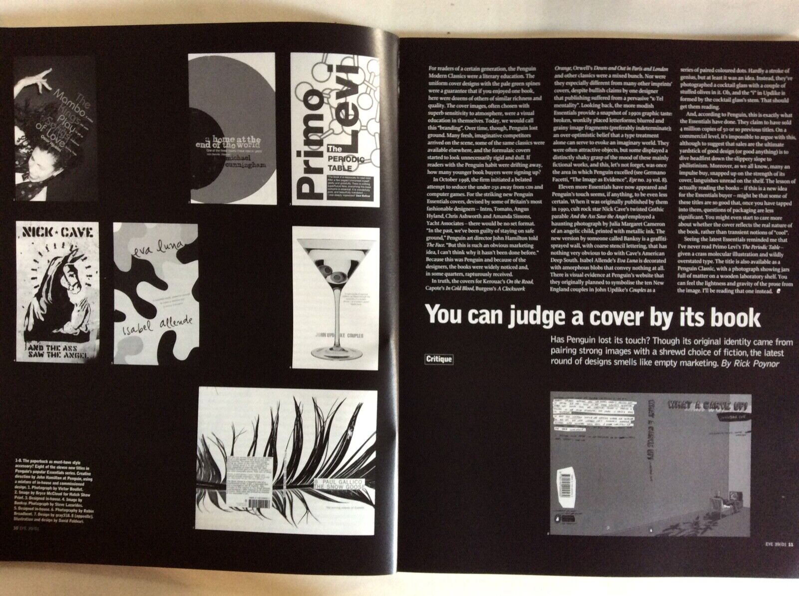EYE NO.39  VOL.10 SPRING 2001  GRAPHIC THOUGHT FACILITY  MOVIE TITLES