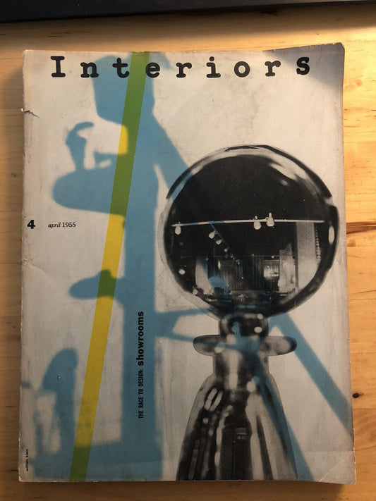 INTERIORS MAGAZINE april 1955 Olga Gueft - Interiors, design, architecture