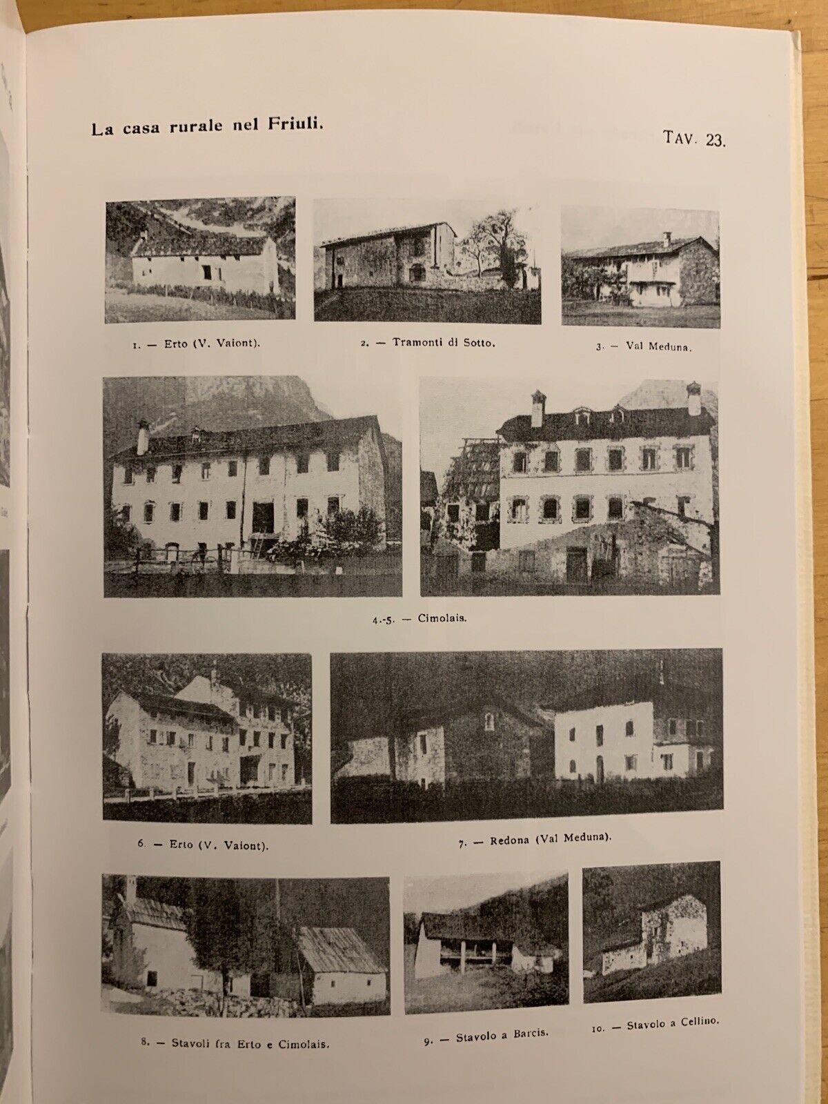 LA CASA RURALE NELLA VENEZIA GIULIA, LA CASA RURALE NEL FRIULI. ARNALDO FORNI ed
