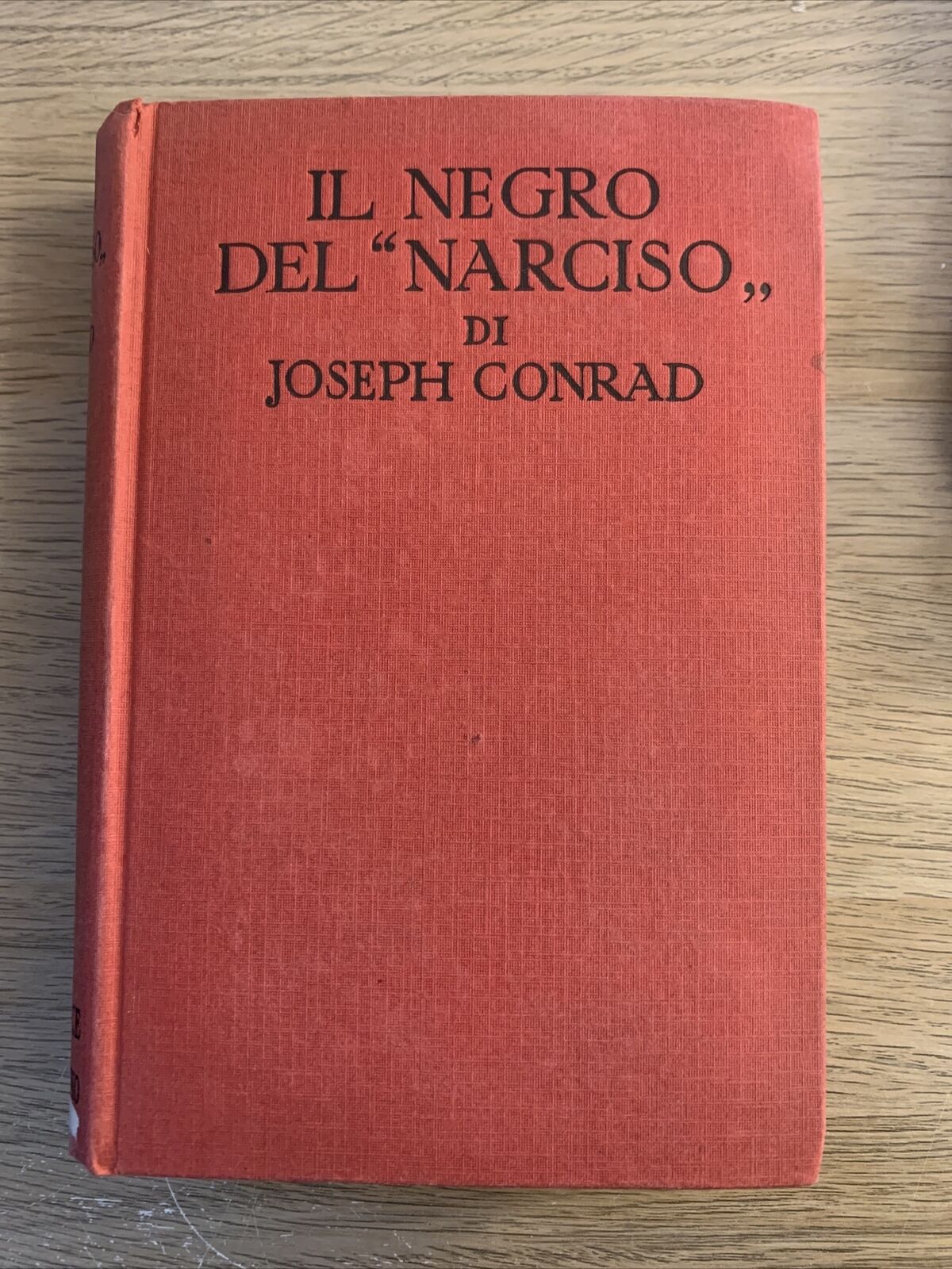 IL NEGRO DEL NARCISO. JOSEPH CONRAD 1928