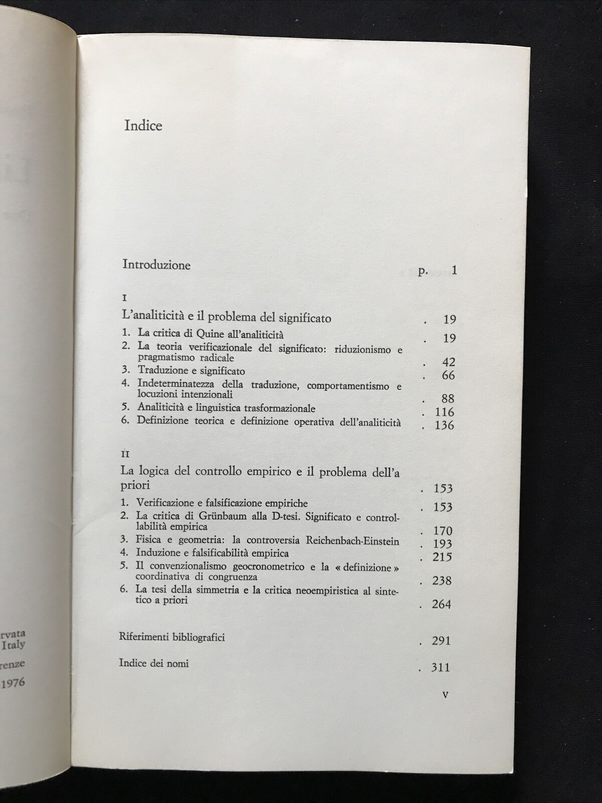 PAOLO PARRINI - Linguaggio e teoria, due saggi di analisi filosofica 1976 #