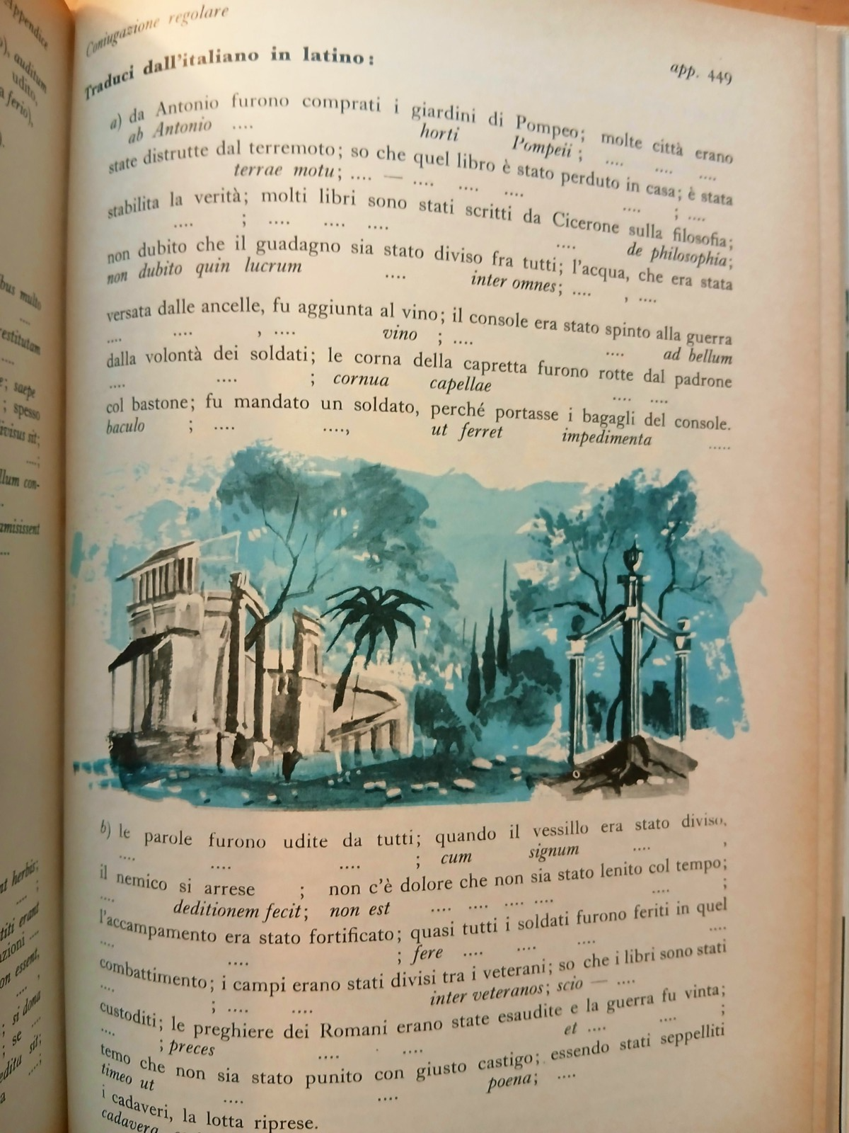 Flavus Tiberis - esercizi antologia prosa e poesia sintassi scuola media 1967