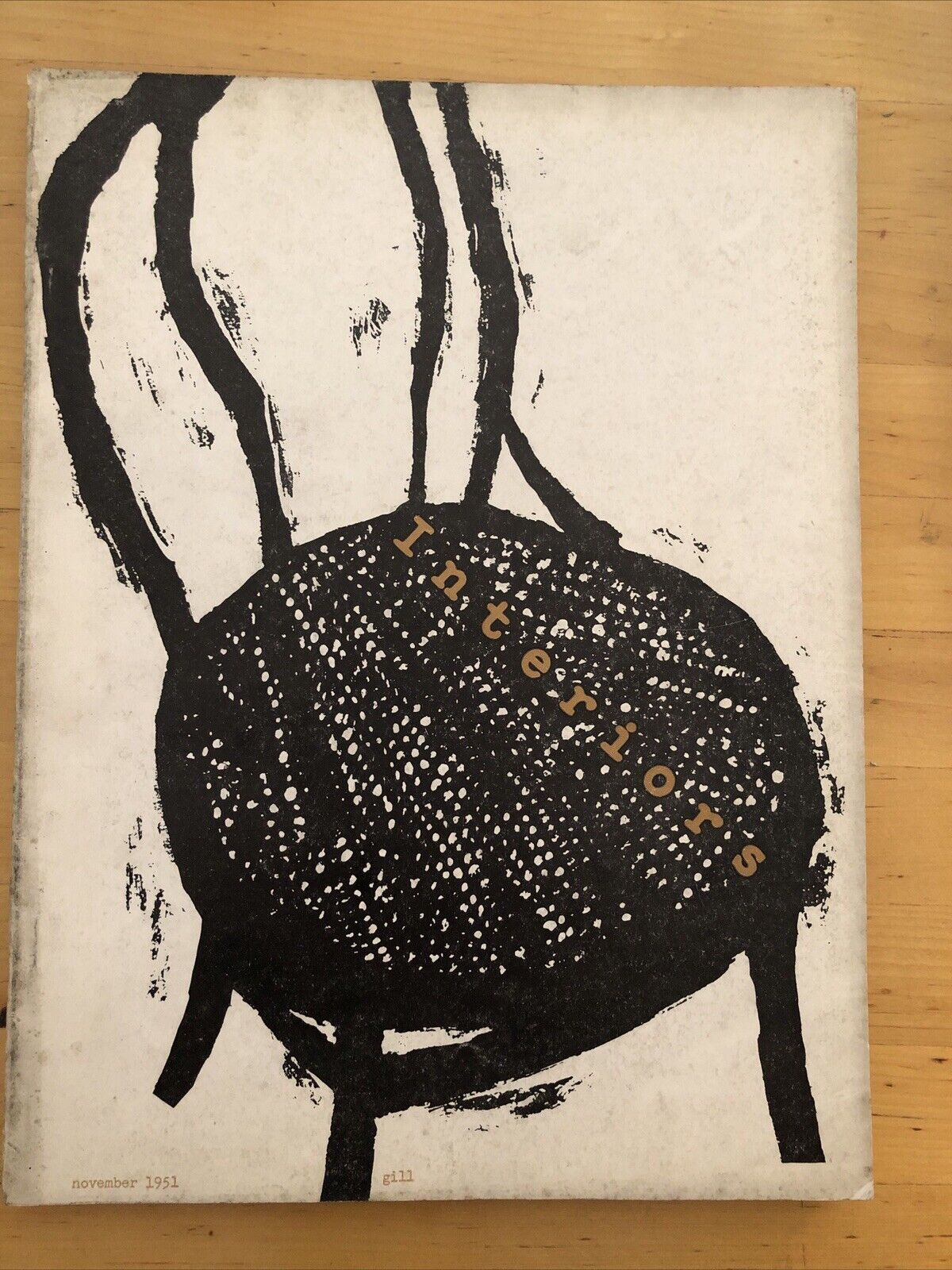 INTERIORS MAGAZINE NOVEMBER 1951. Interiors, design, architecture. Olga Gueft