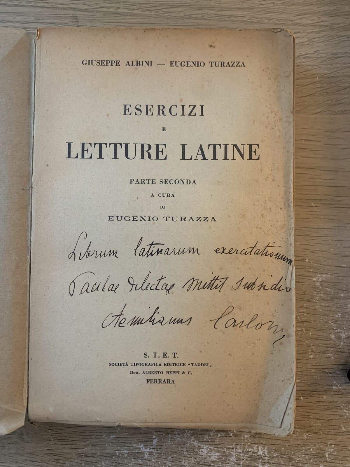 ESERCIZI E LETTURE LATINE parte seconda Eugenio Turazza 1922