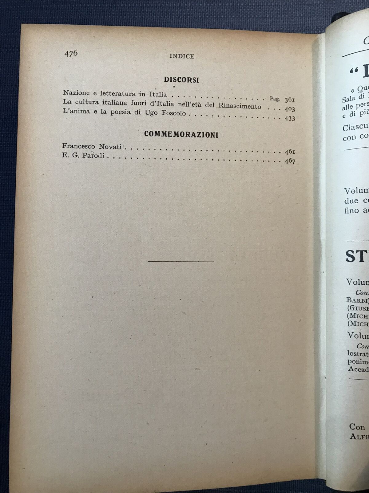SCRITTI DI CRITICA LETTERARIA risorgimento al rinascimento. V. Rossi, Sansoni ed