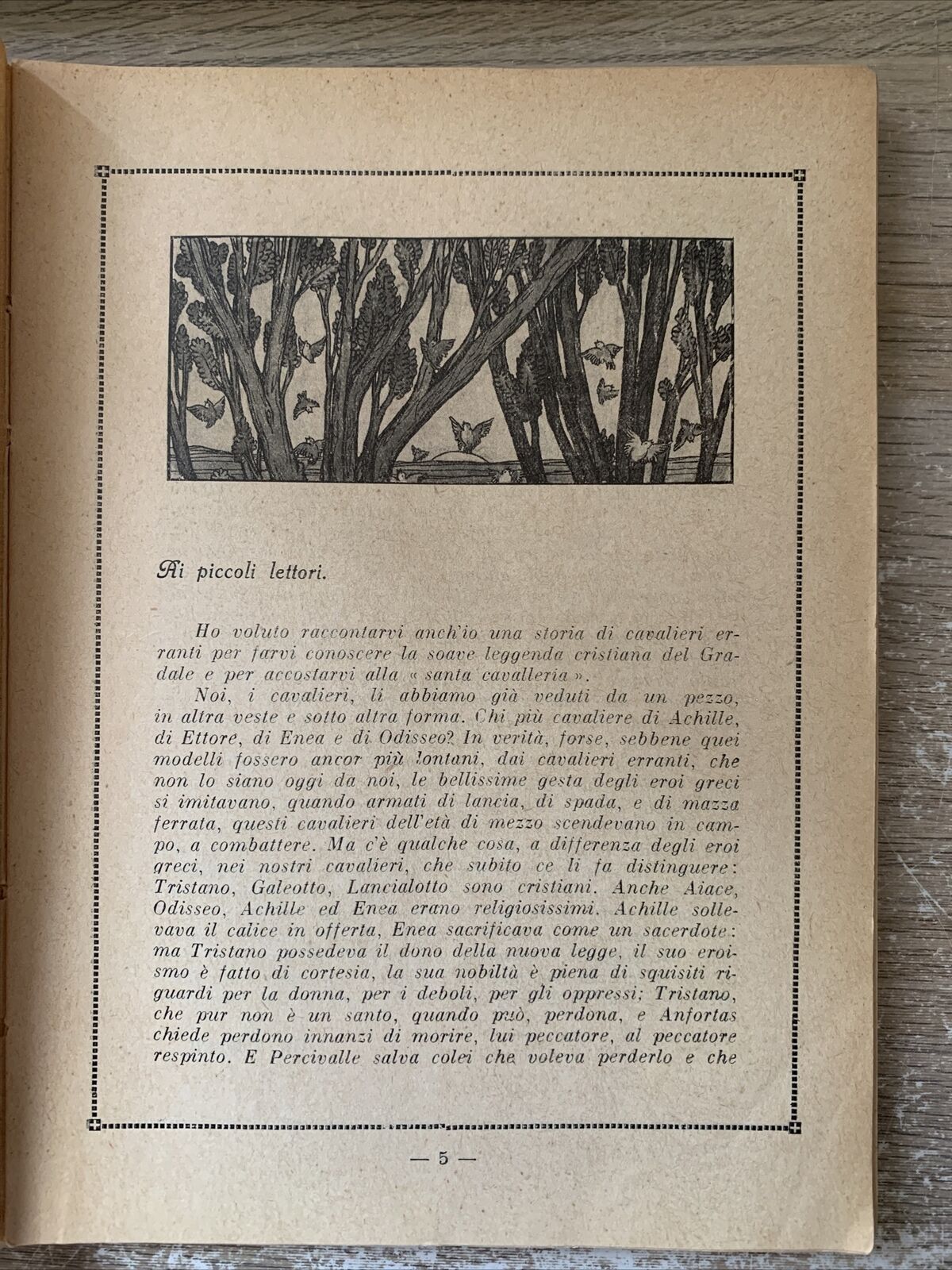 PERCIVALLE Gherardo Ugolini, società editrice la scuola 1931. Salodini illustraz