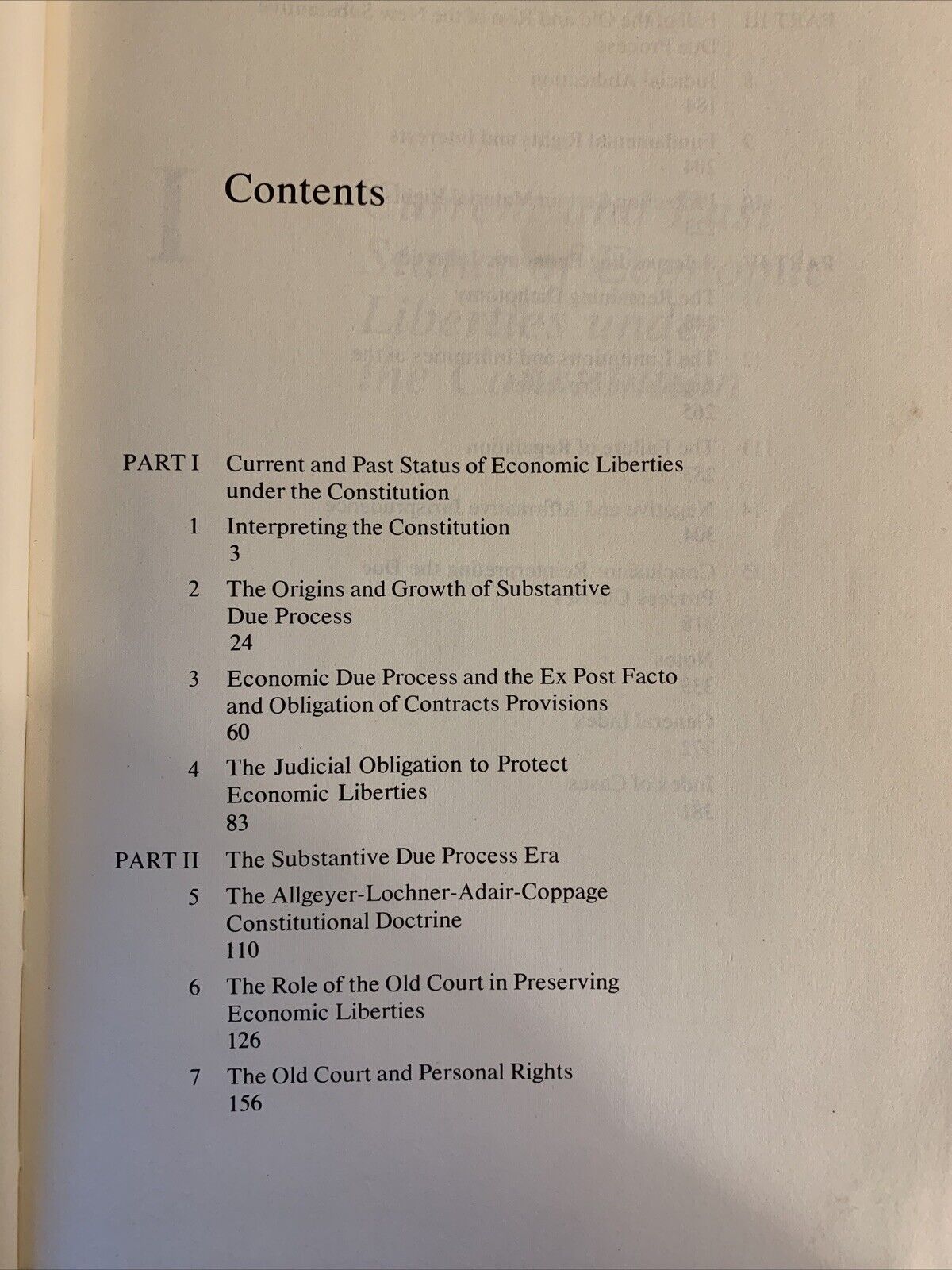 ECONOMIC LIBERTIES AND THE CONSTITUTION. BERNARD H. SIEGAN. Chicago univ. Press