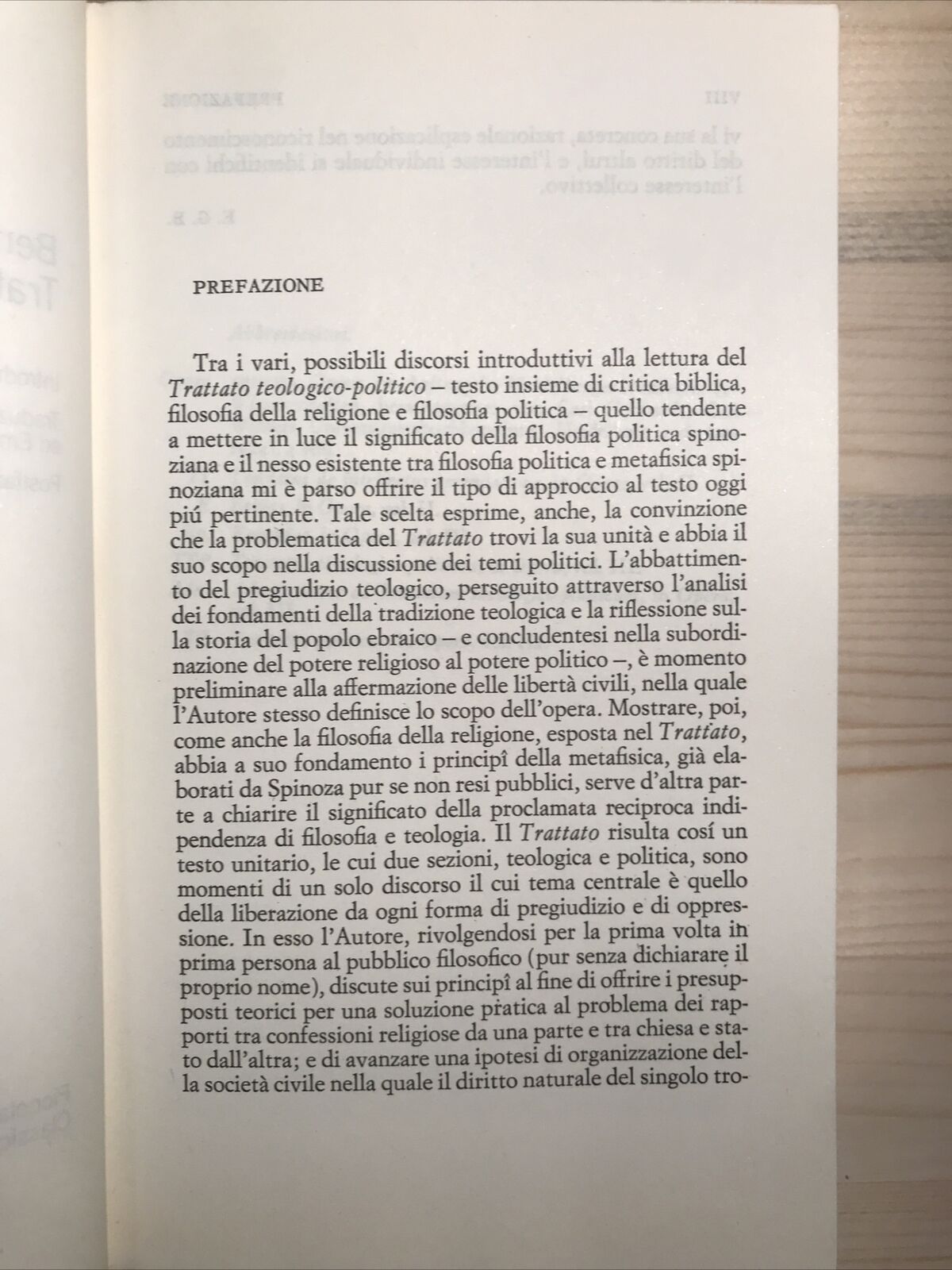 TRATTATO TEOLOGICO-POLITICO. Baruch Spinoza. Piccola biblioteca Einaudi 2010 #