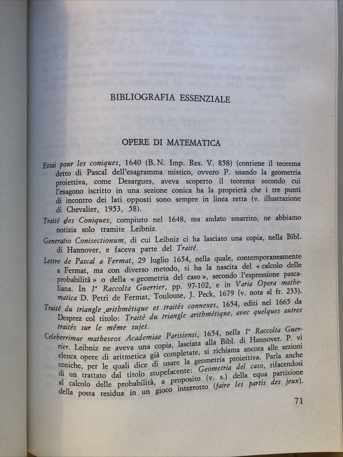 Blaise Pascal, pensieri scritti scientifici e politici Adele Canilli, Liviana ed