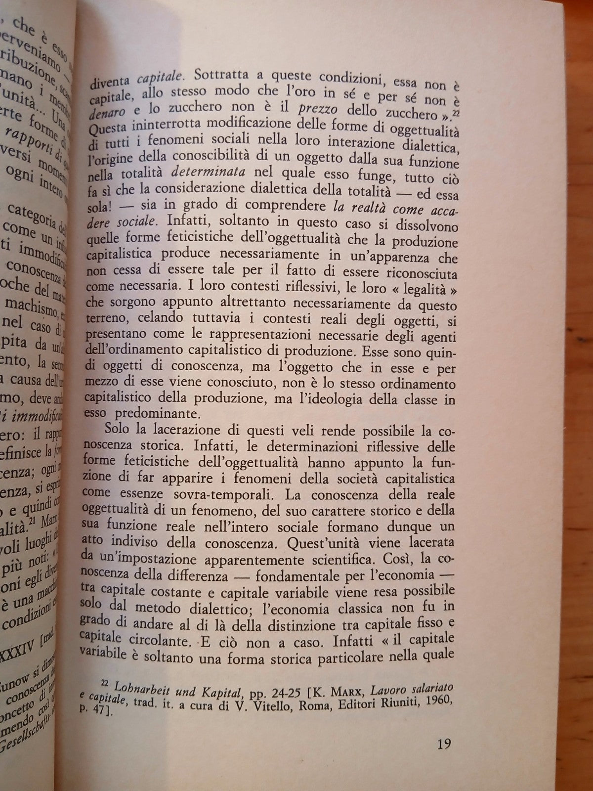 Storia e coscienza di classe - Gyorgy Lukàcs - Sugarco edizioni 1978