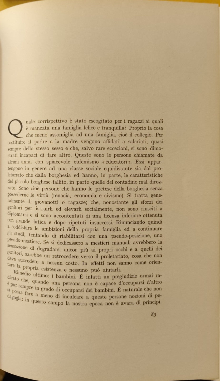 I figli di nessuno problemi sociali E. Tingralli, 1959 istituto editoriale nazio