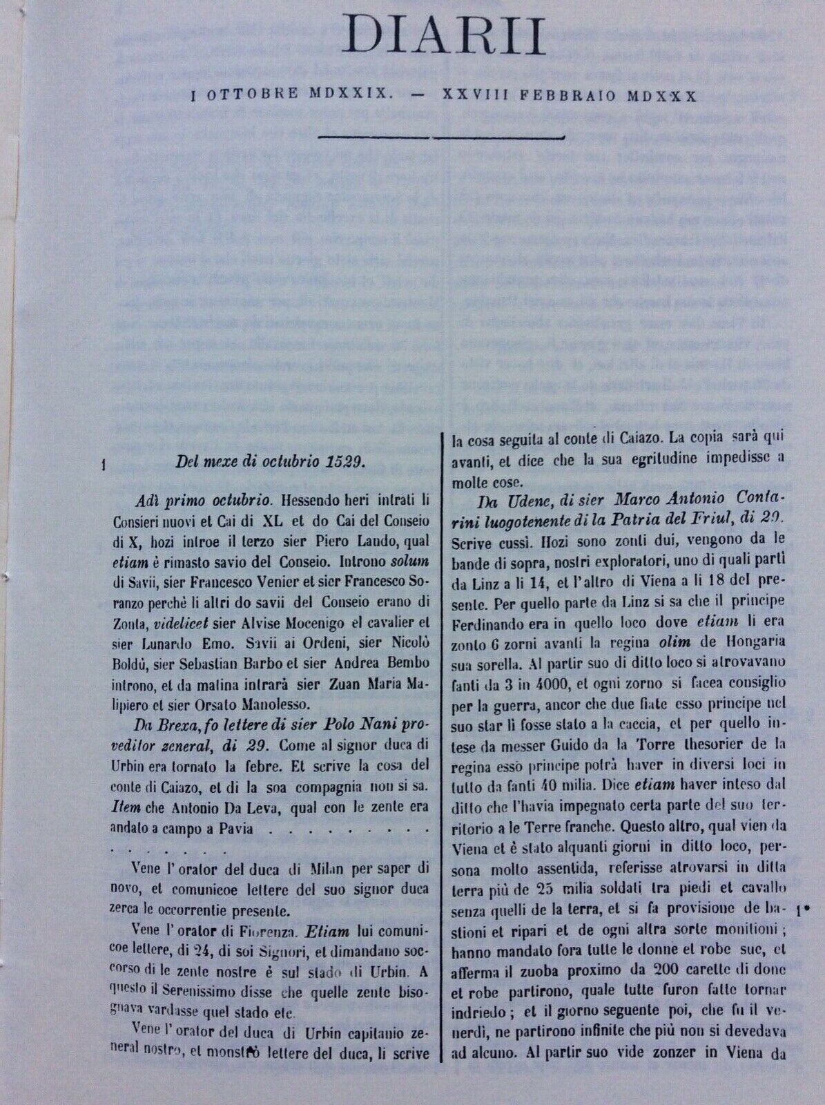 I DIARII DI MARINO SANUTO VOLUME LII. (52).   FORNI EDITORE BOLOGNA